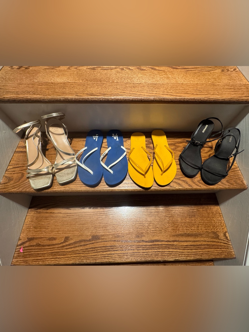 Bundle of Women’s size 10 flip flops & strappy heels